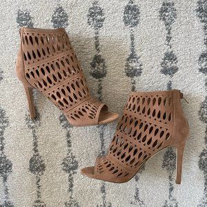 Aldo peep toe high-heeled booties